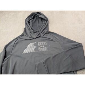 Under Armour Graphic Hoodie Mens Large Gray Loose‎ Fit Pullover Activewear
